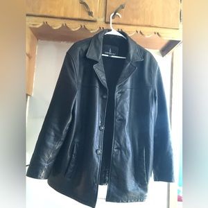 London Fog leather coat